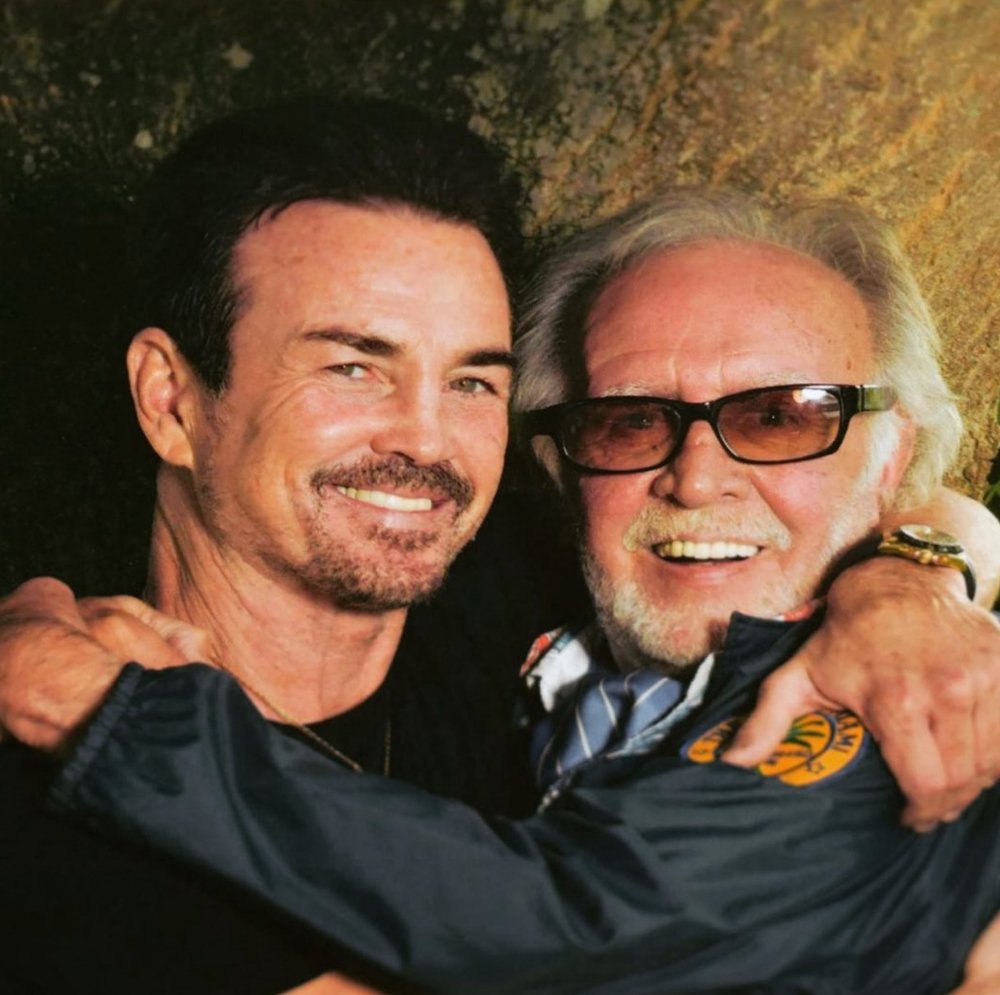 Billy Sutton with his blood brother Gary Stretch