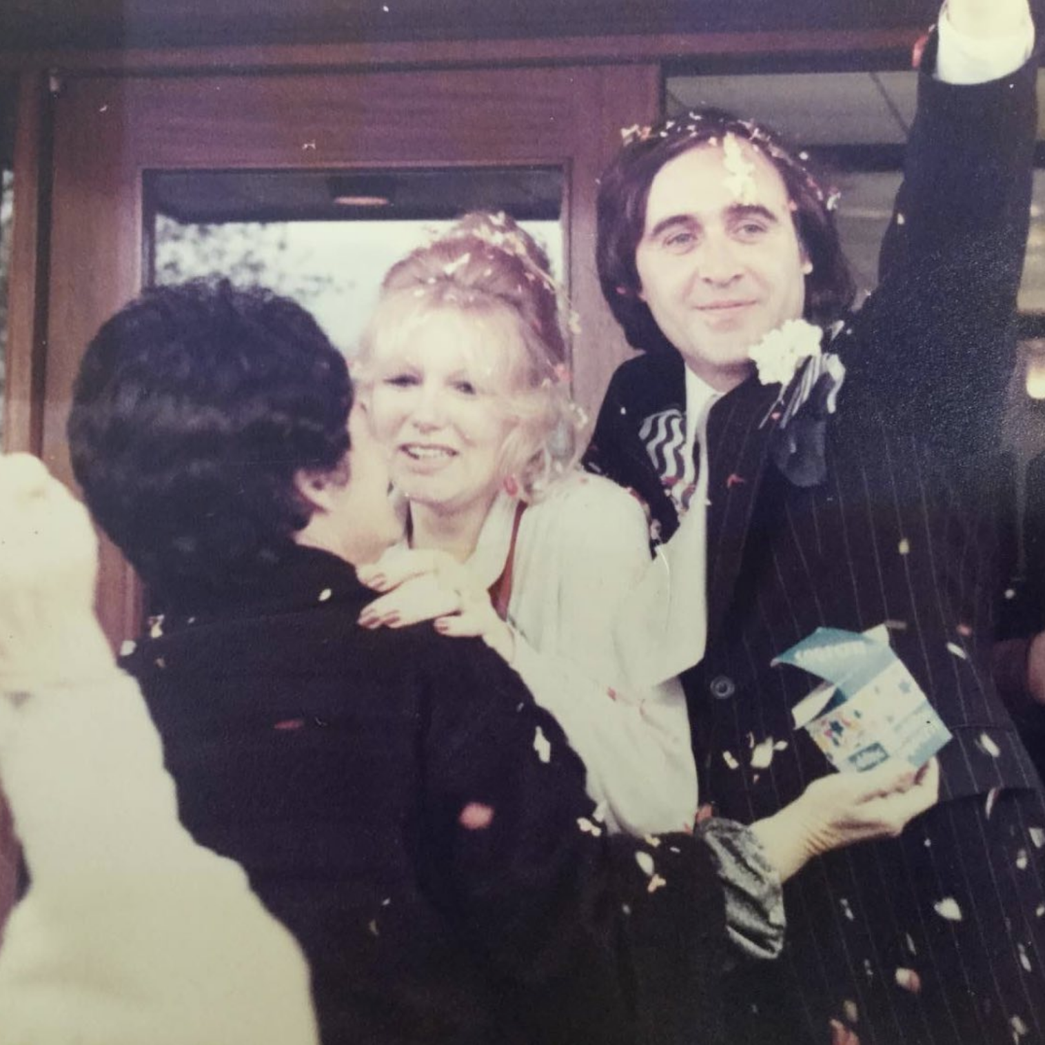 Sutty and his beloved Val on their wedding day in 1976