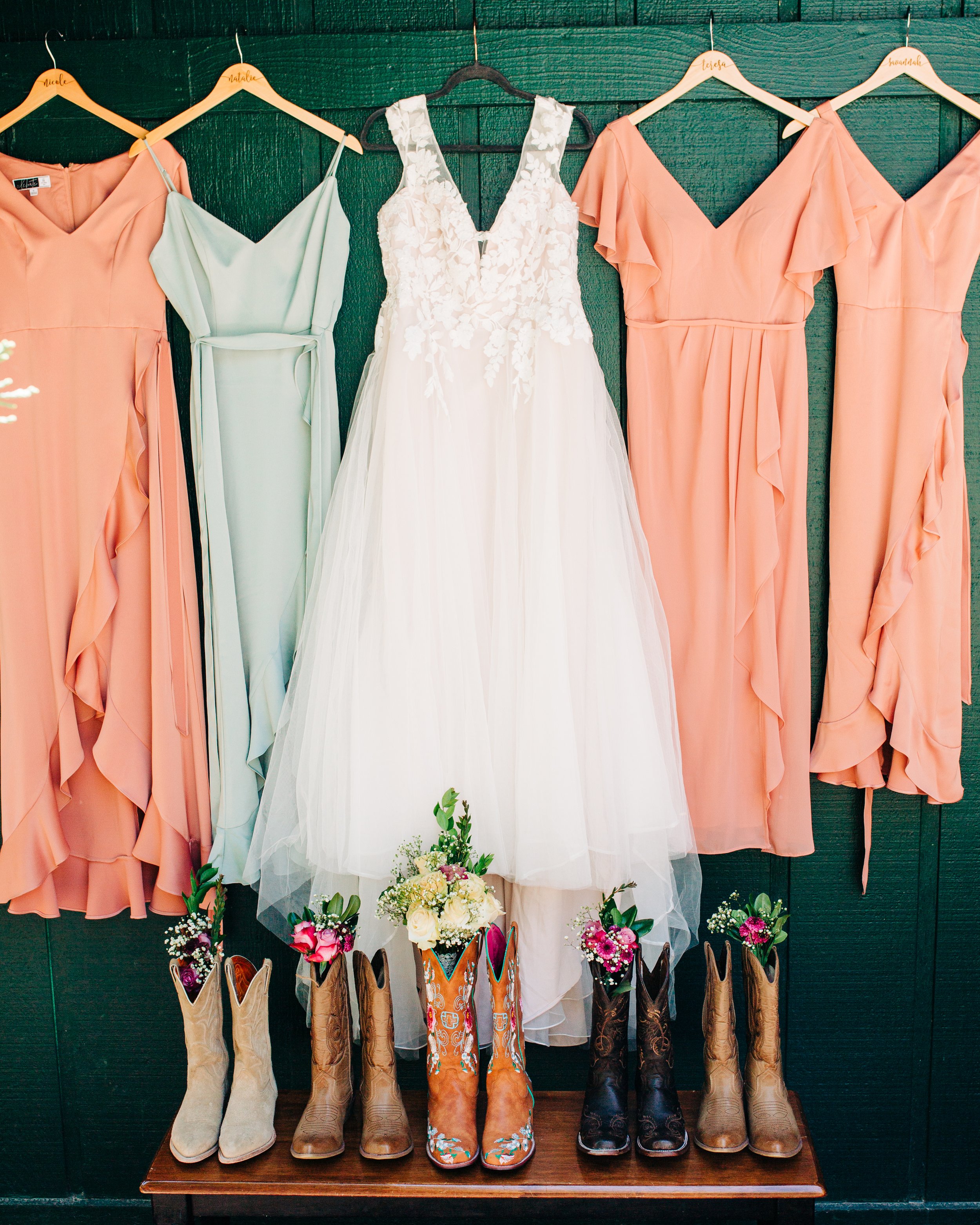 wedding dress and bridesmaid dresses.jpg