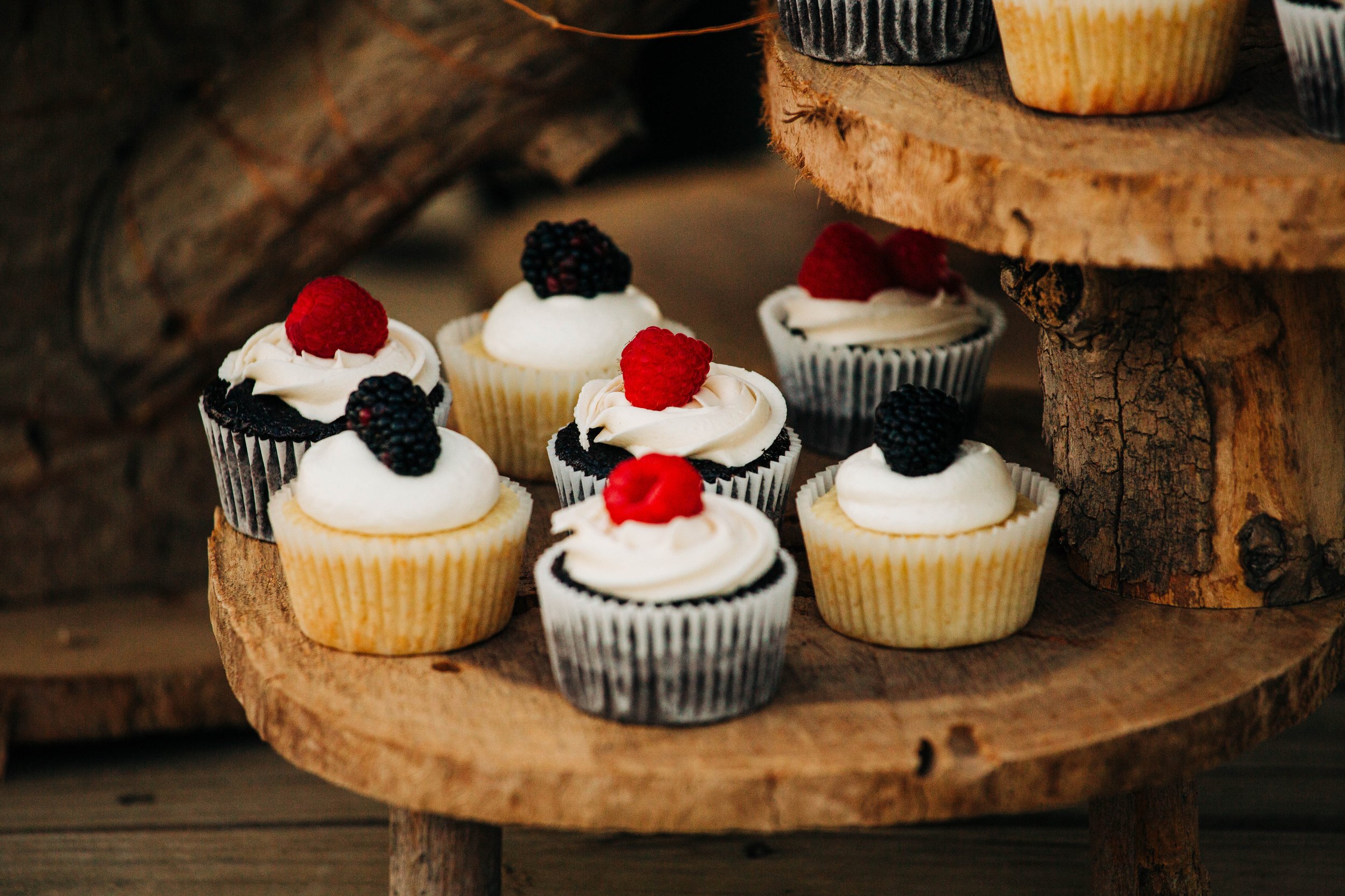 wedding cupcakes with raspberries and blackberries.jpg