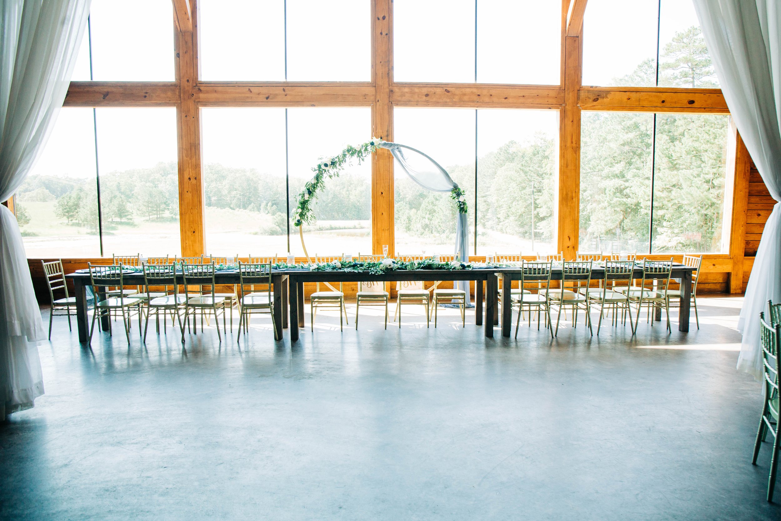 the venue at stonebrooke meadows head table inside reception.jpg