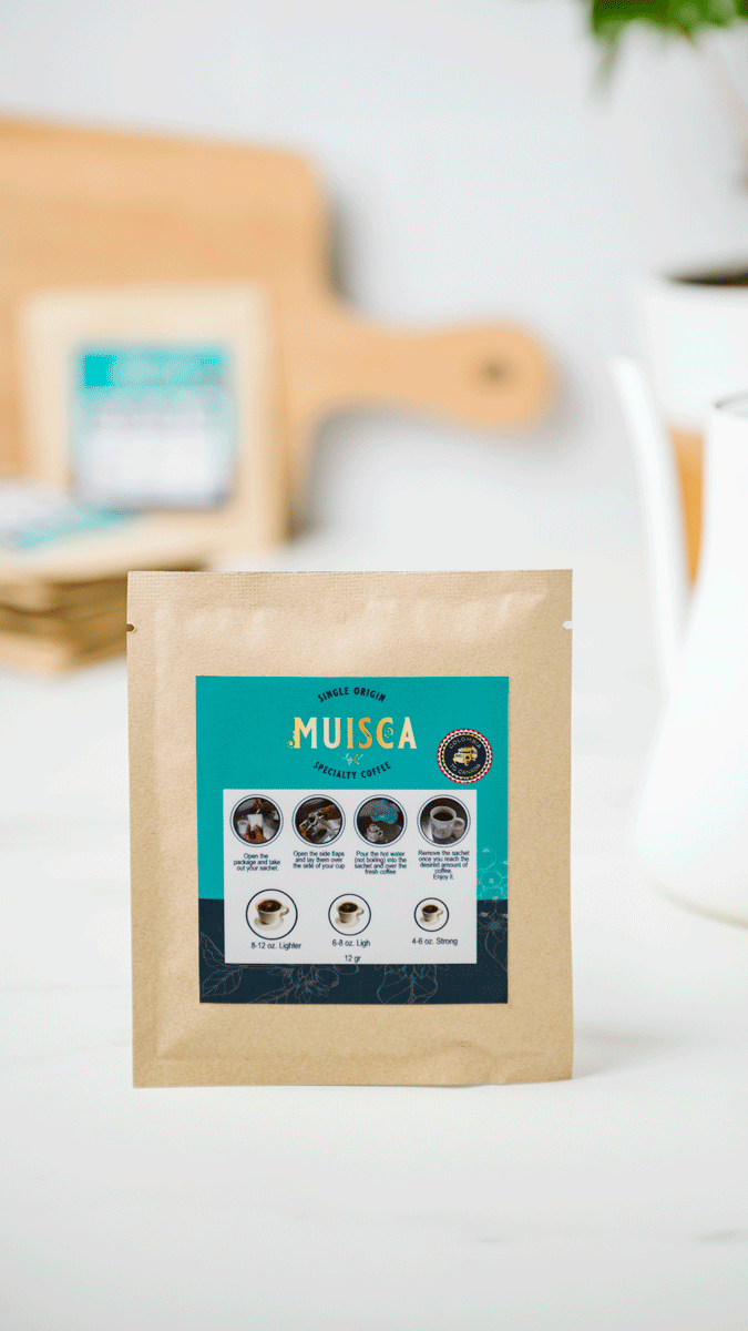 Muisca Specialty Coffee Colombian Coffee Single Serve Sachet