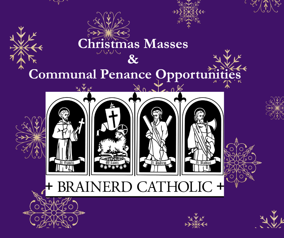 Christmas Masses &amp; Communal Penance Opportunities