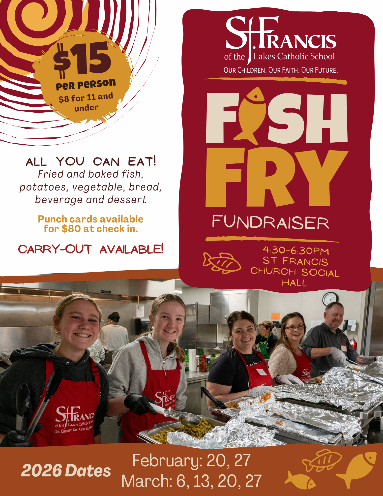 Saint Francis Of The Lakes School Fish Fry Schedule