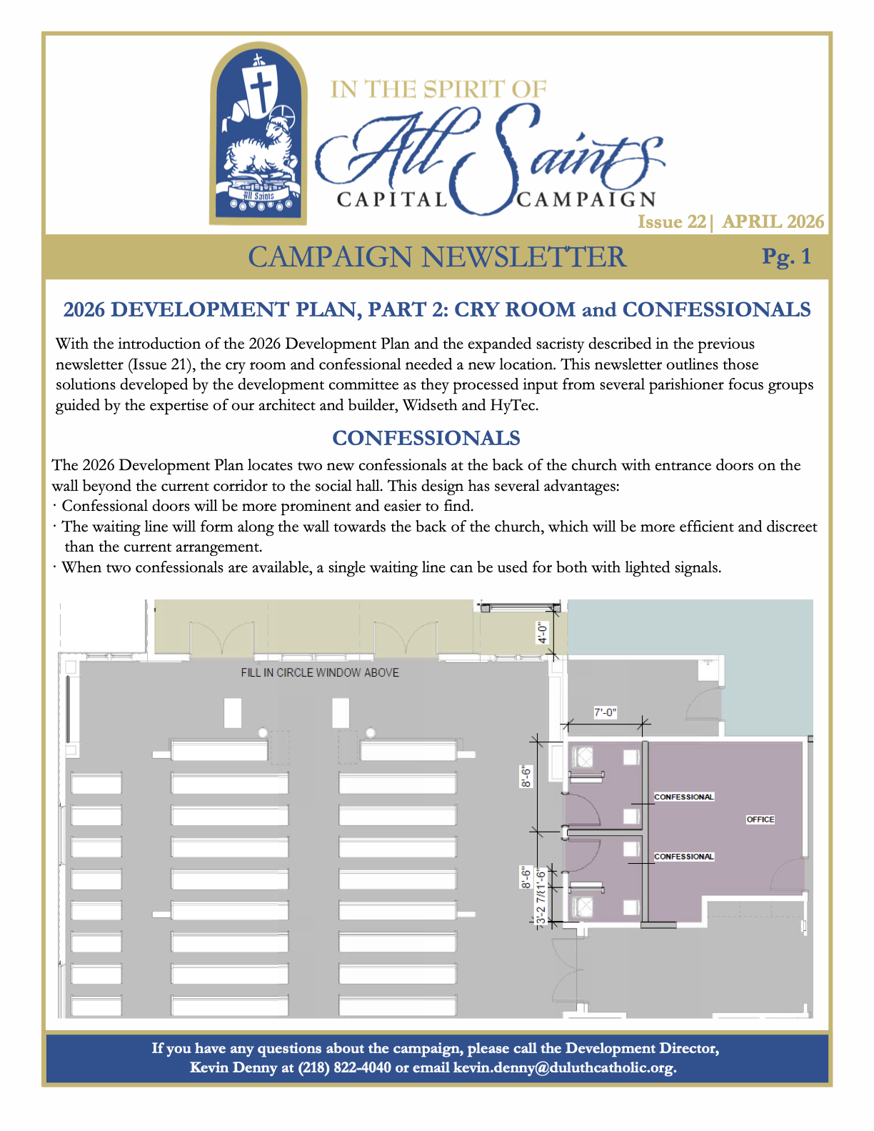 All saints Capital Campaign - Issue 22    April 2026