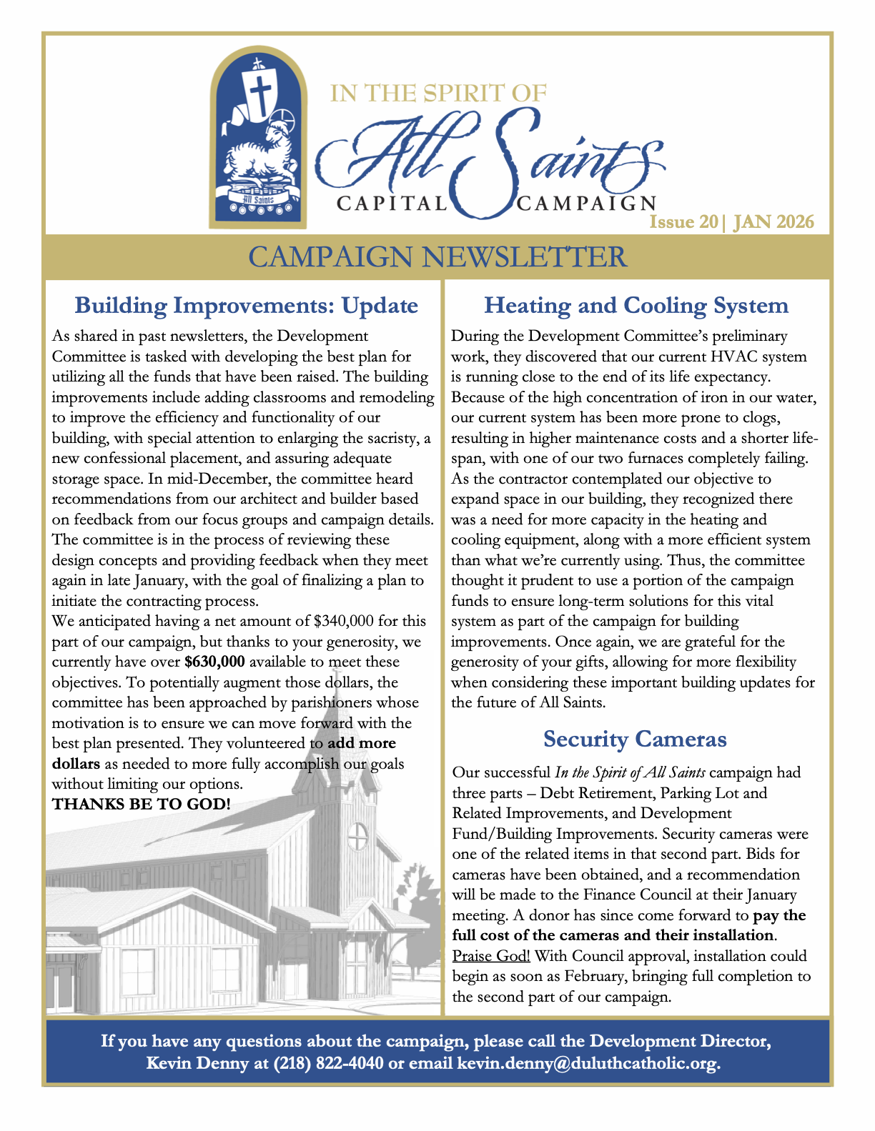 All Saints Capital Campaign - Issue 20 January 2026