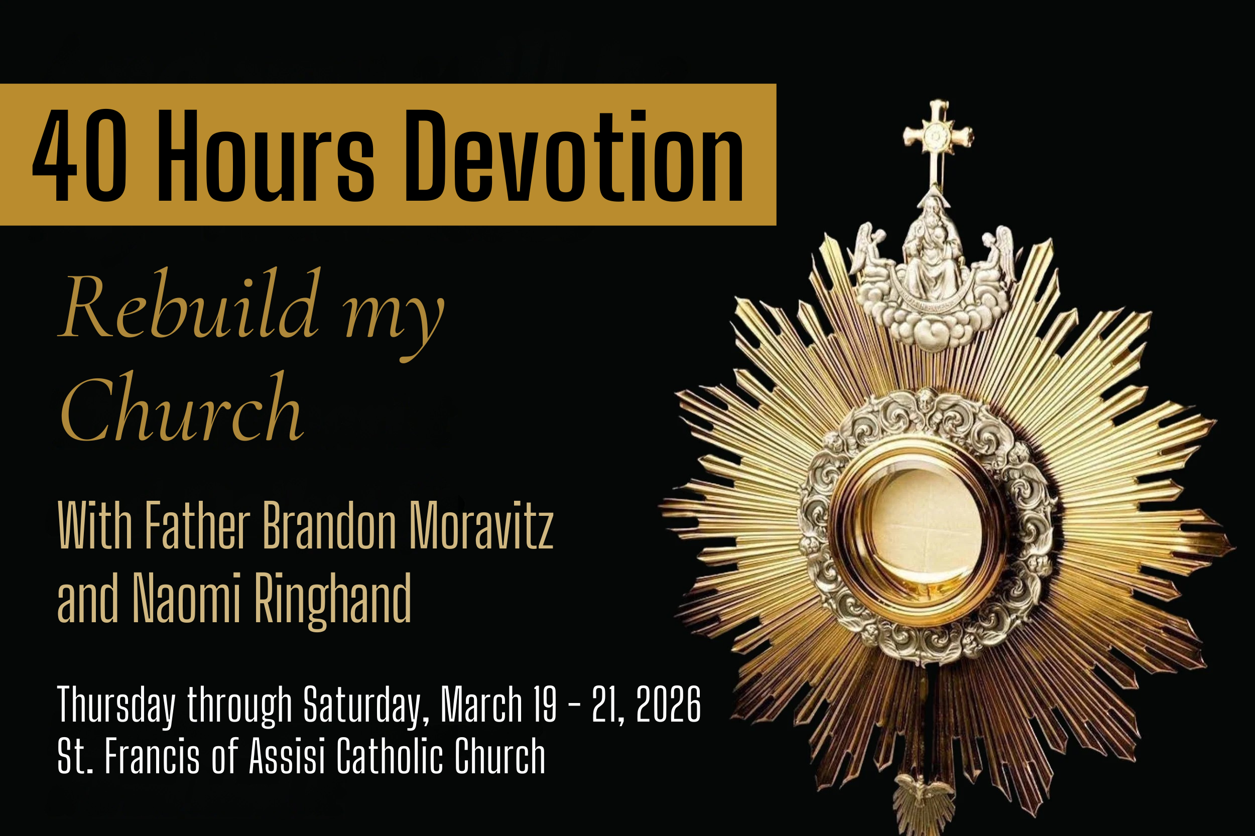 40 Hours Devotion — Brainerd Catholic