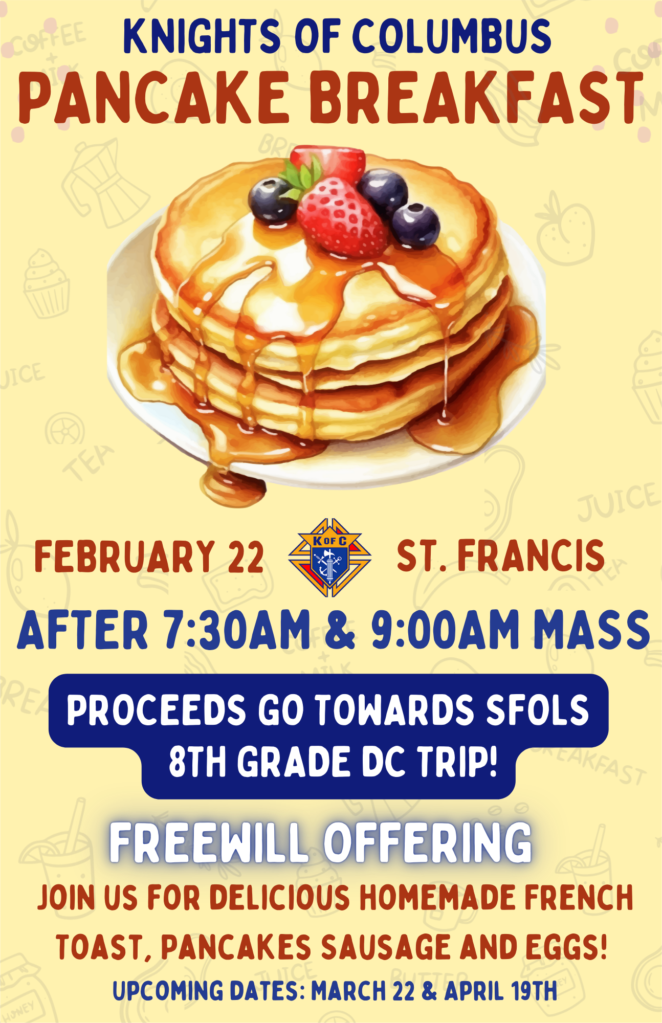 Knights of Columbus Pancake Breakfast