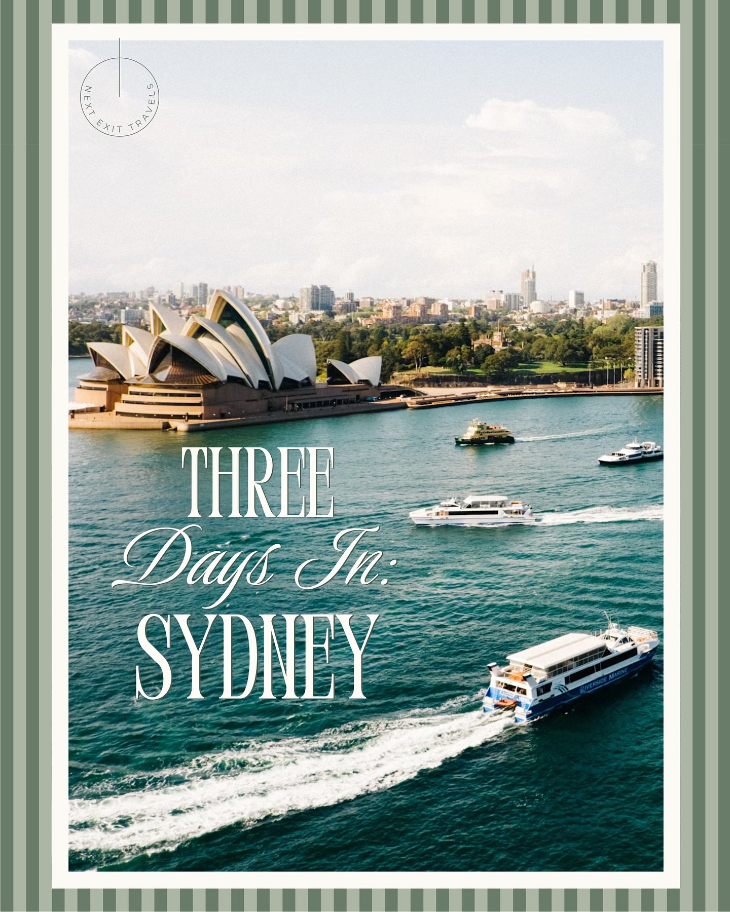 Sydney, where harbors meet hidden gems 🌊

This three-day itinerary blends the city&rsquo;s icons with insider secrets. From sunrise to starlight, every moment is polished and perfectly paced ✨

Day 1 is all harbor and history: coffee at Single O (@s