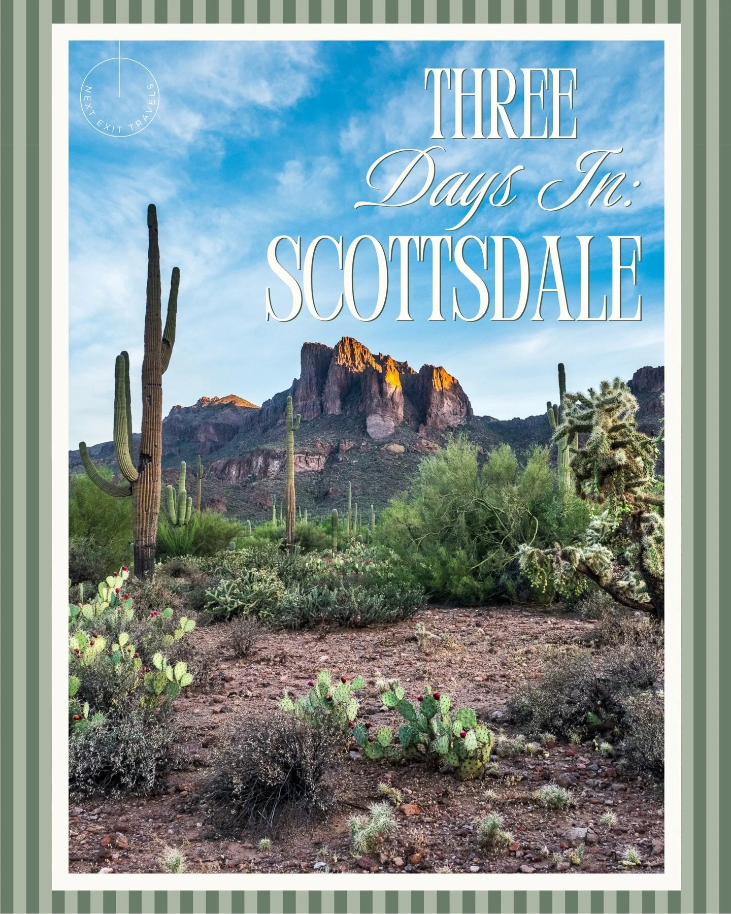 Scottsdale is where sunshine, style, and a hint of adventure come together. It&rsquo;s the kind of quick getaway that leaves you relaxed, well fed, and maybe a little smitten with the desert.

Timing matters
🍂 Oct&ndash;April: Dream weather. Book ea