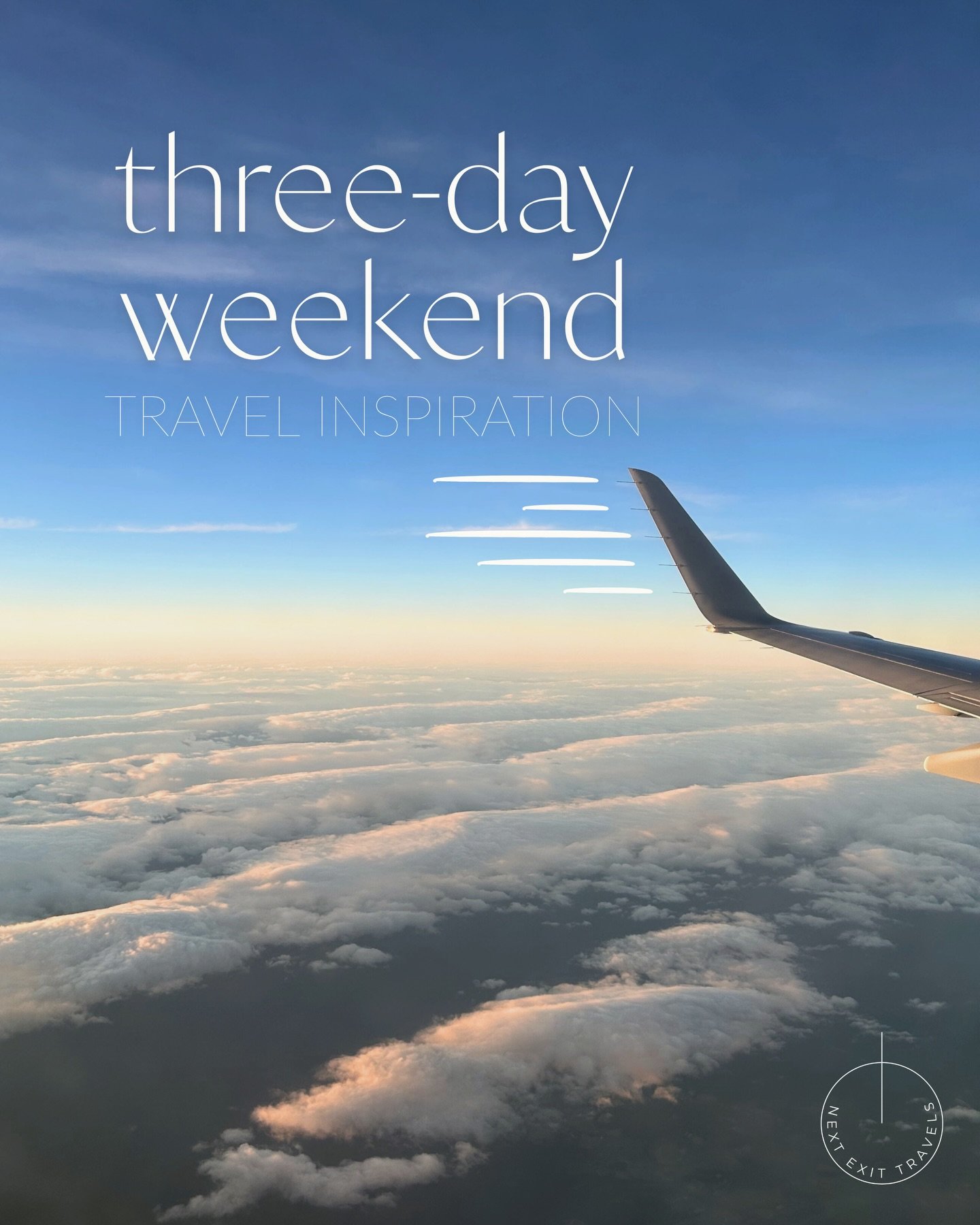 Not every trip needs two weeks and a dramatic airport selfie.

Sometimes the smartest travel move is knowing exactly how to use a three-day weekend.

We pulled together a few ideas for the remaining long weekends in 2026, whether you want a quick esc
