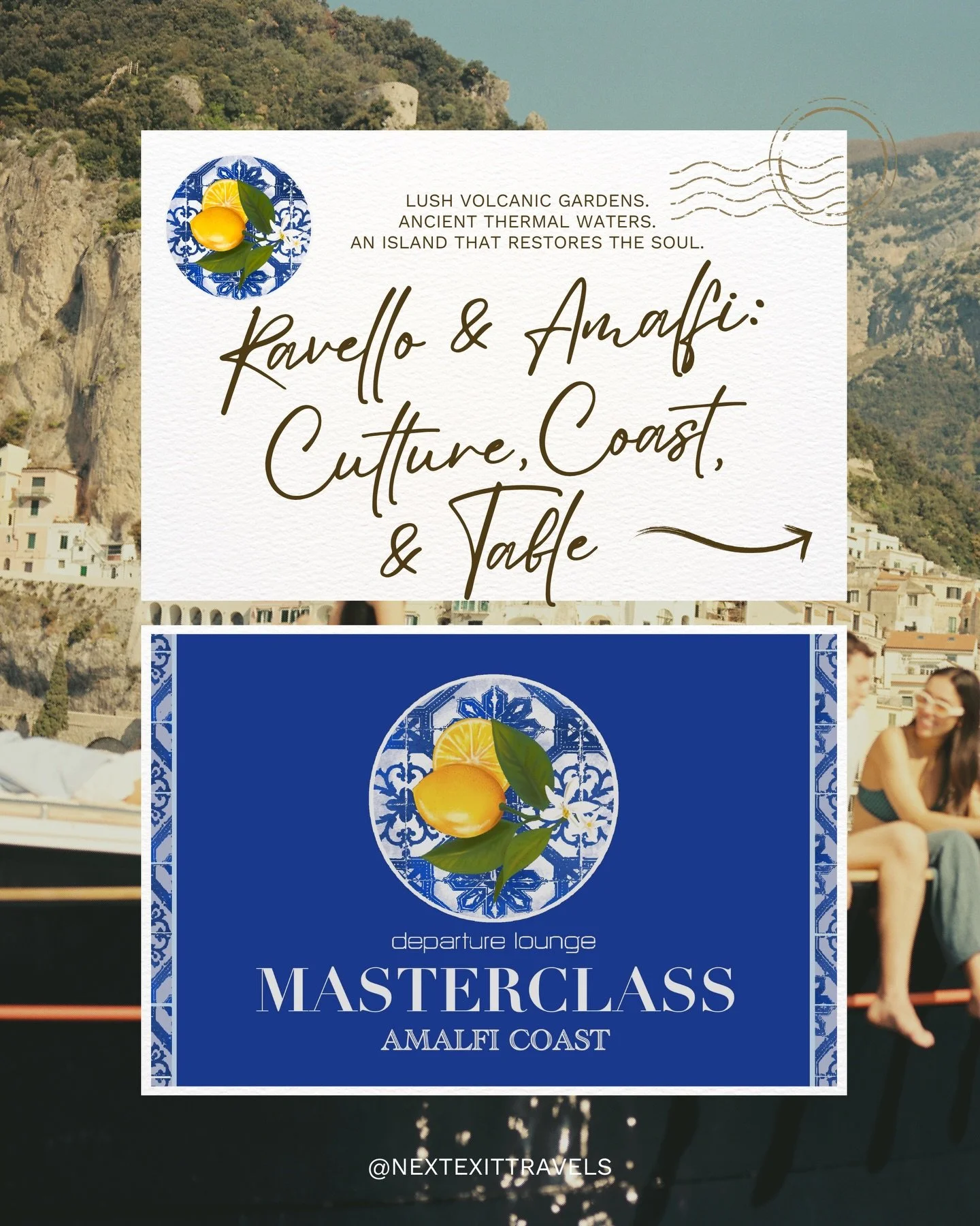 Final stop: the Amalfi Coast 🌊🍋

The last chapter of our MasterClass, and the one everyone recognizes&hellip; but rarely experiences with this level of nuance.

We&rsquo;re exploring it in two parts, starting with Ravello and Amalfi &mdash; where s