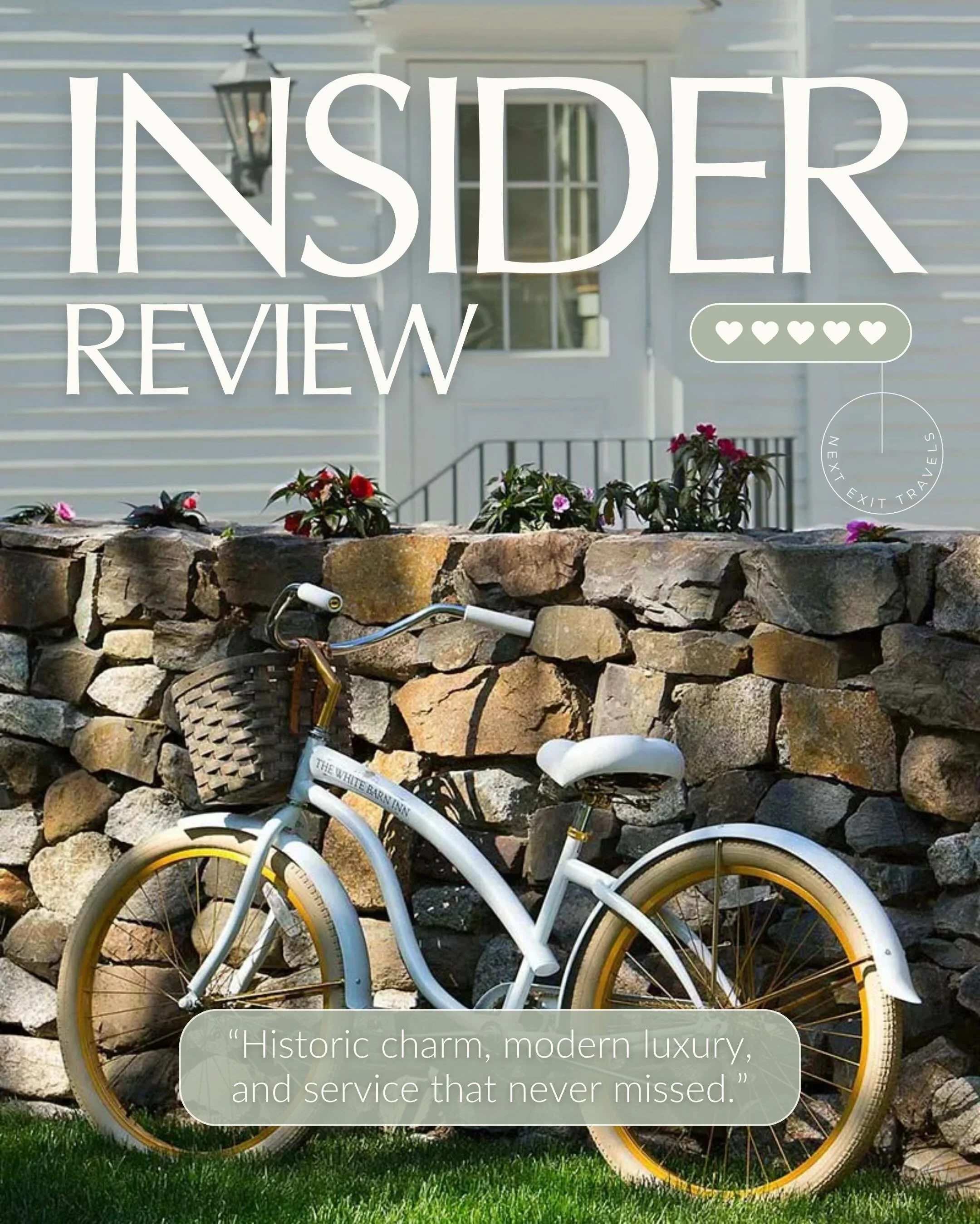 Some properties naturally draw you in with cozy corners, incredible food, warm service, and the ability to make you feel completely relaxed and at home. White Barn Inn is one of those places. It gives very &ldquo;Nancy Meyers New England&rdquo; vibes