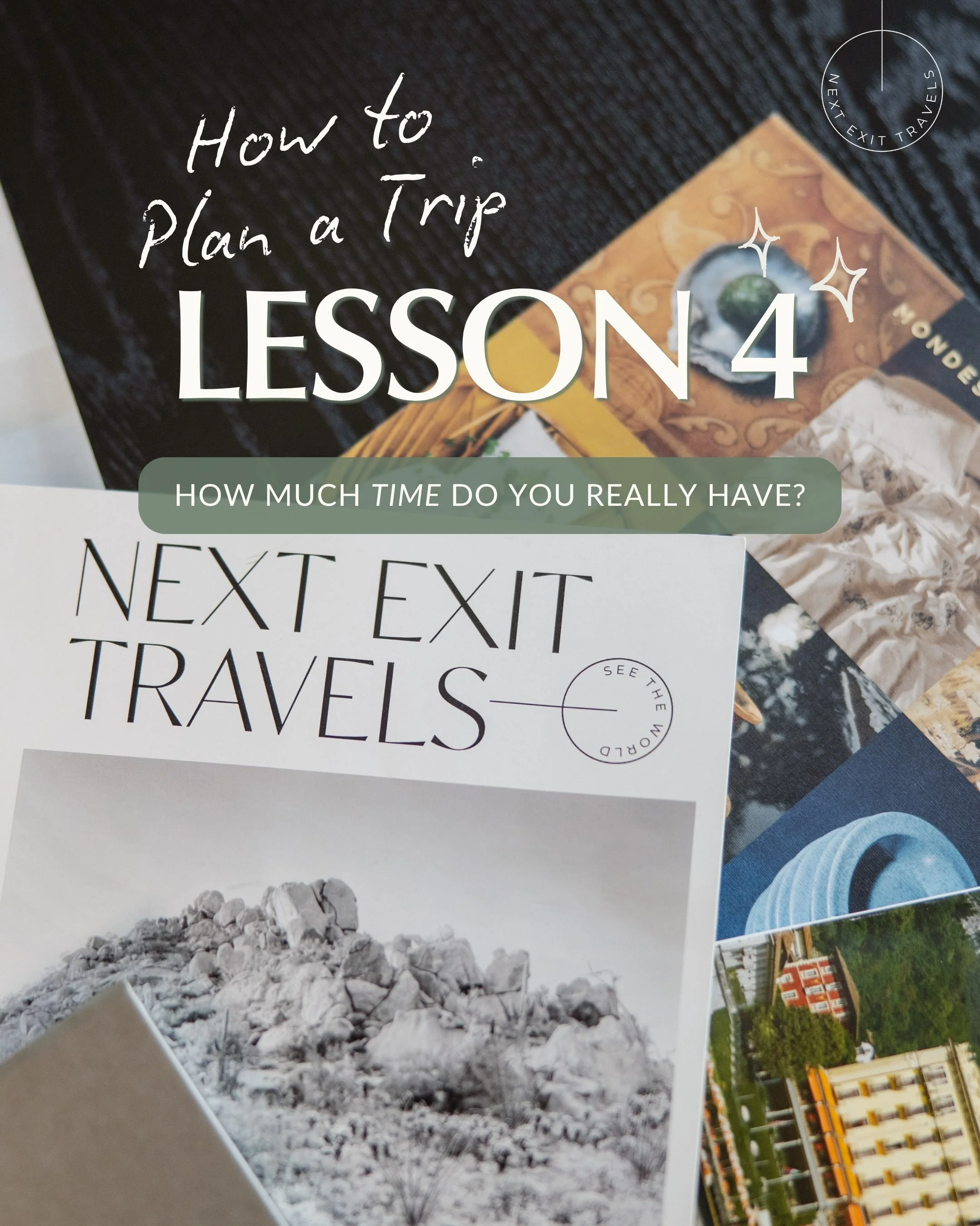 Respectfully, seven days of vacation should NOT be spent across four cities 😉

Travel days count. Jet lag counts. And enjoying the beautiful hotel you paid for should probably make the itinerary, too.

Lesson 04: Good pacing is part of good trip des