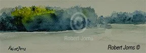 Lake From Eastern Shore ©
Watercolor On 100% WC Paper
10"w x 4"h Painting