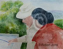 Getting Directions ©
Watercolor On 100% Rag W/C Paper
16"w x 12"h Painting