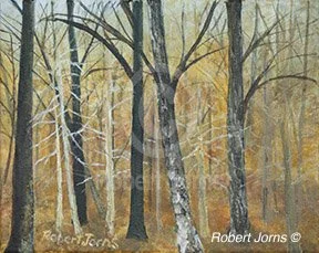 Back Porch Woods Early Winter Morn ©
Acrylic On Canvas
10" w x 8"h Painting
Plein Air