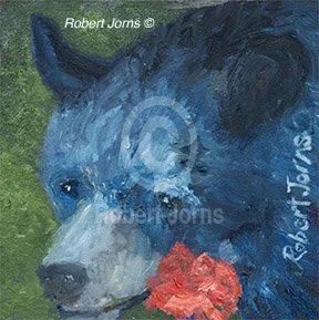 Red Rose Blue Bear ©
Oil On Cradle Board
6"w x 6"h Painting
Donated To Artisan Village
2026 Fund Raiser
