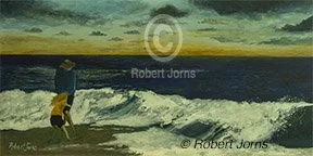 Cold Tide Beach Walk ©
Oil On Canvas
24"w x 12"h Painting