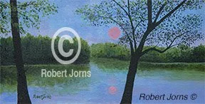 Pink April Moon Rise ©
Oil On Panel
16"w x 8"h Painting