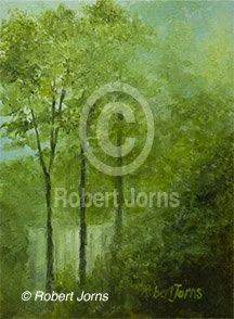 Falls Through Misty Trees H.L.C.S.P. ©
Acrylic On Canvas Panel
9"w x 12"h Painting
Plein Air