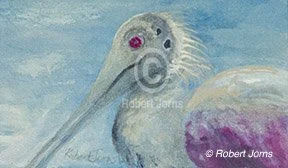 Roseate Spoon Bill Study ©
Gouache On 100% W/C Paper
5"w x 3"h Painting