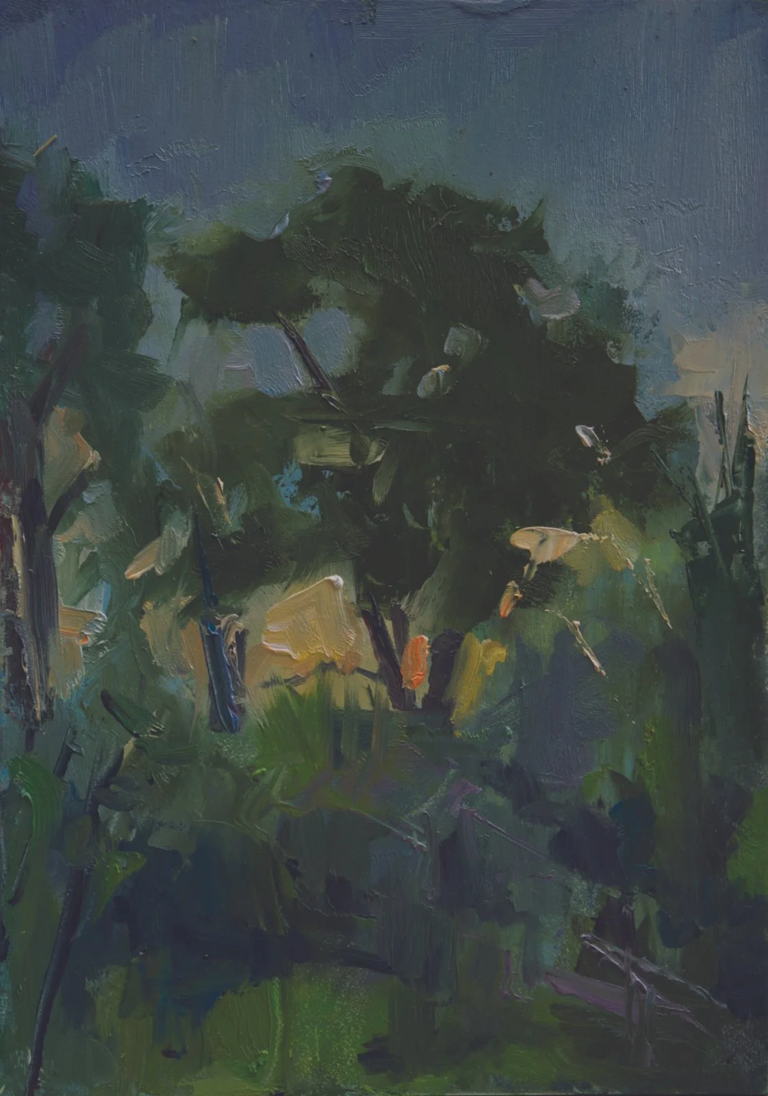 Montana Sunset, 7" x 5", oil on panel, $500