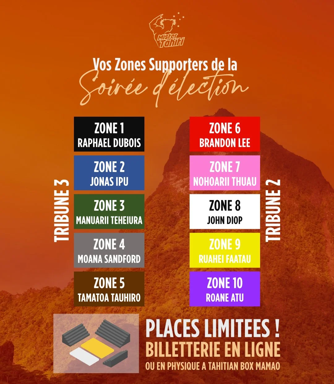 🔥 L&rsquo;ar&egrave;ne de To&rsquo;ata se pr&eacute;pare&hellip; et chaque candidat aura sa zone de supporters d&eacute;di&eacute;e ! Faites vibrer les gradins, soutenez votre champion et montrez-lui que vous &ecirc;tes l&agrave; !

🎟 Billetterie e