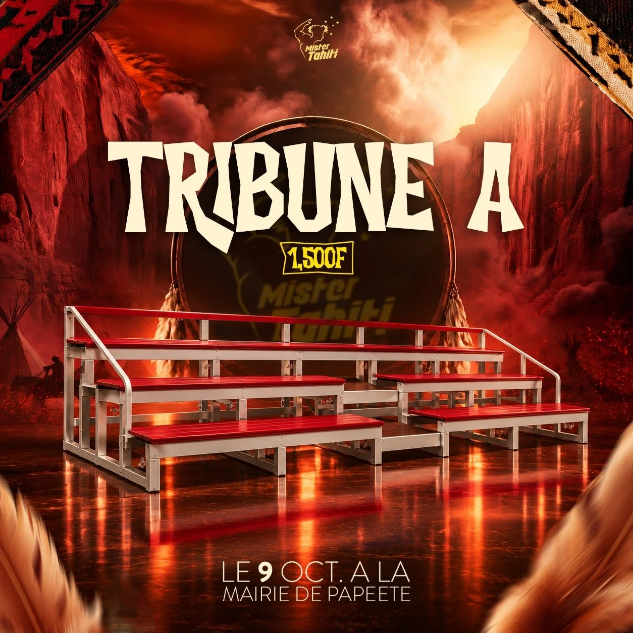 𝗣𝗟𝗨𝗦 𝗤𝗨𝗘 𝟭𝟱𝟬 𝗣𝗟𝗔𝗖𝗘𝗦 𝗘𝗡 𝗚𝗥𝗔𝗗𝗜𝗡𝗦 🤠

L&rsquo;&eacute;lection de Mister Tahiti 2026 approche, et les derni&egrave;res places disponibles commencent &agrave; partir.

Il reste d&eacute;sormais moins de 150 places en Tribune A pou