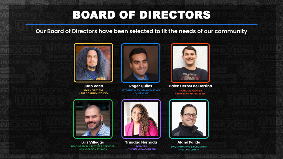 Latinx in Gaming Board of Directors 2026