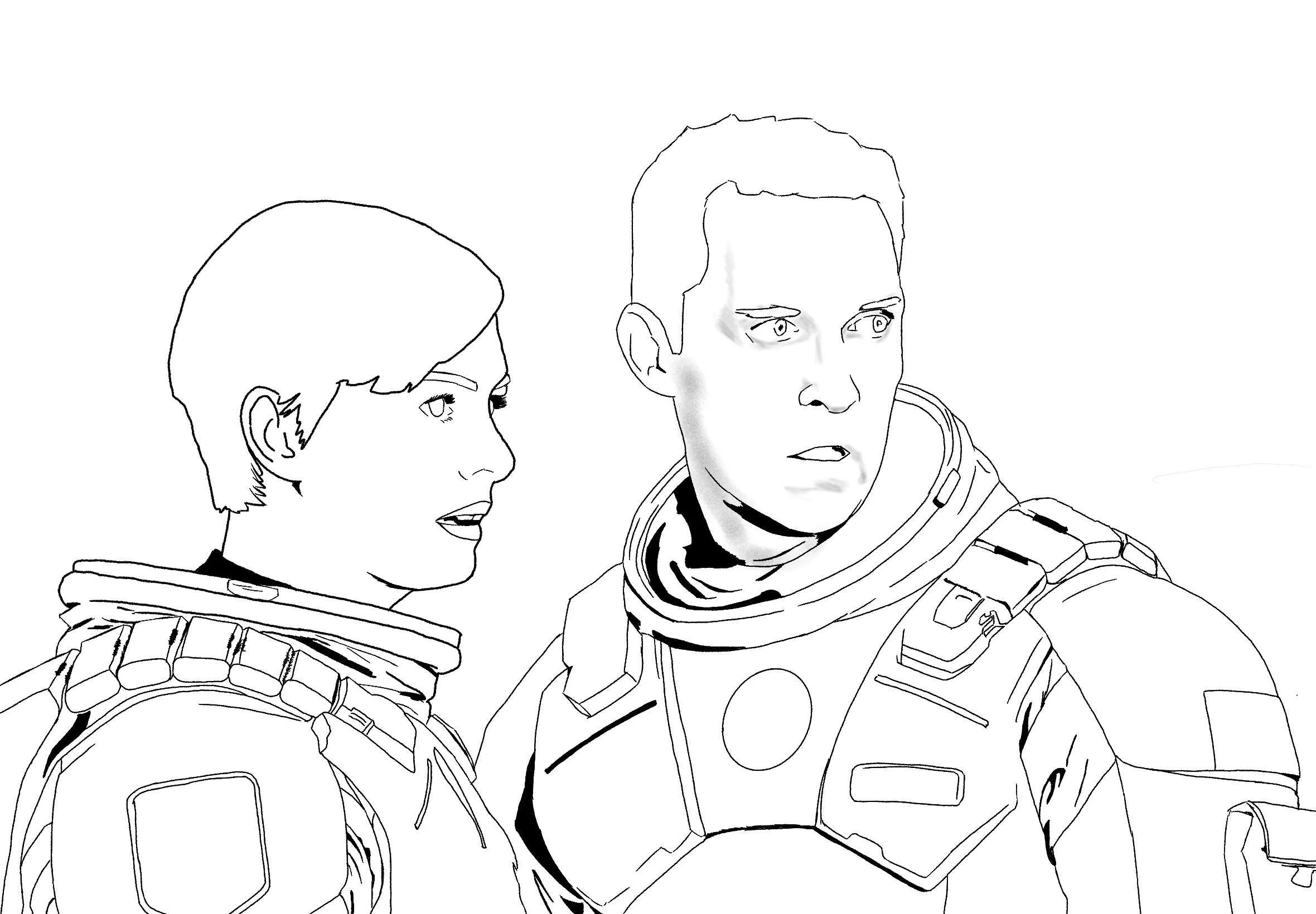 Sci-FI Illustrations - Mia