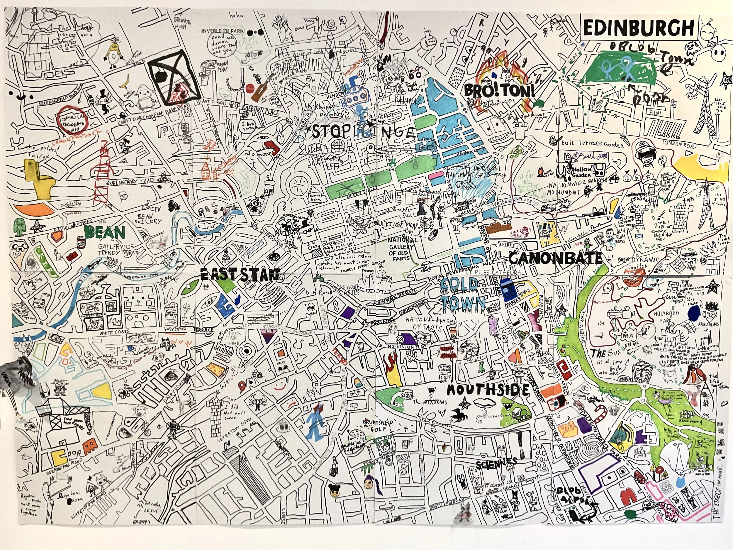 Map of Edinburgh Mural