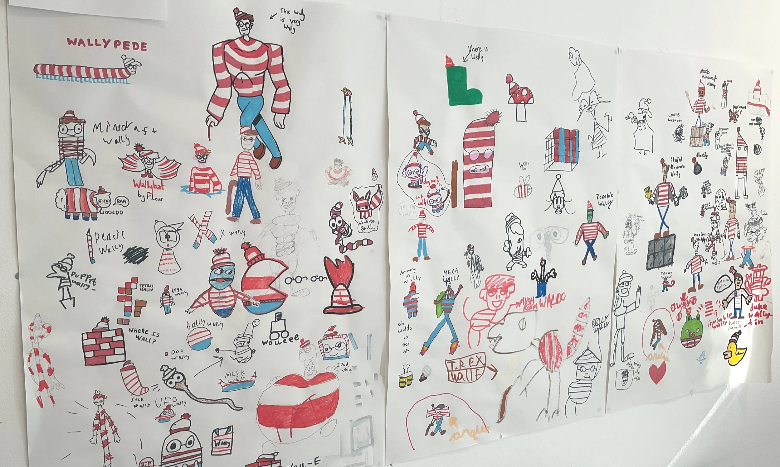 Where isn't Wally? Group Mural