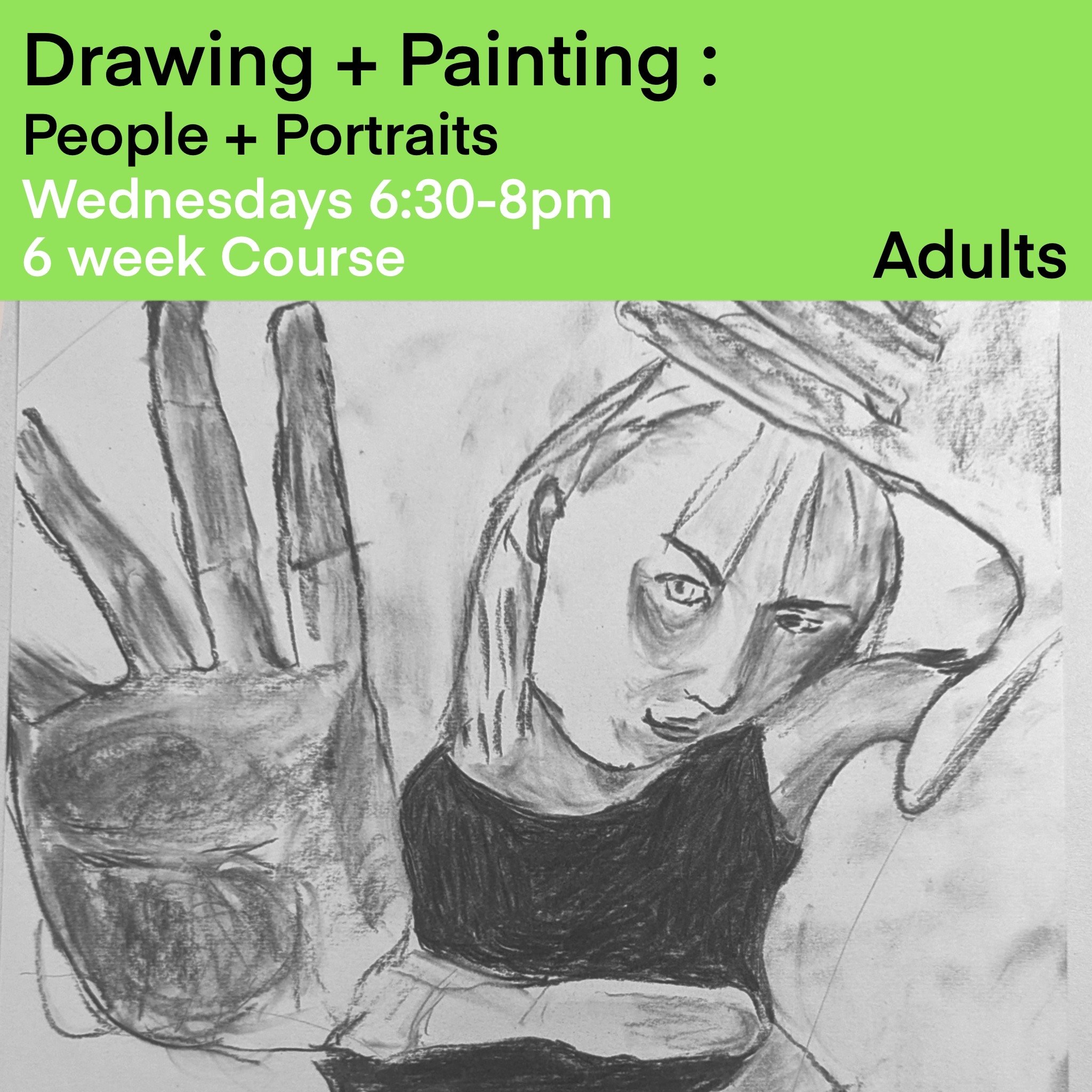 Adult Drawing and Painting Course - People + Portraits