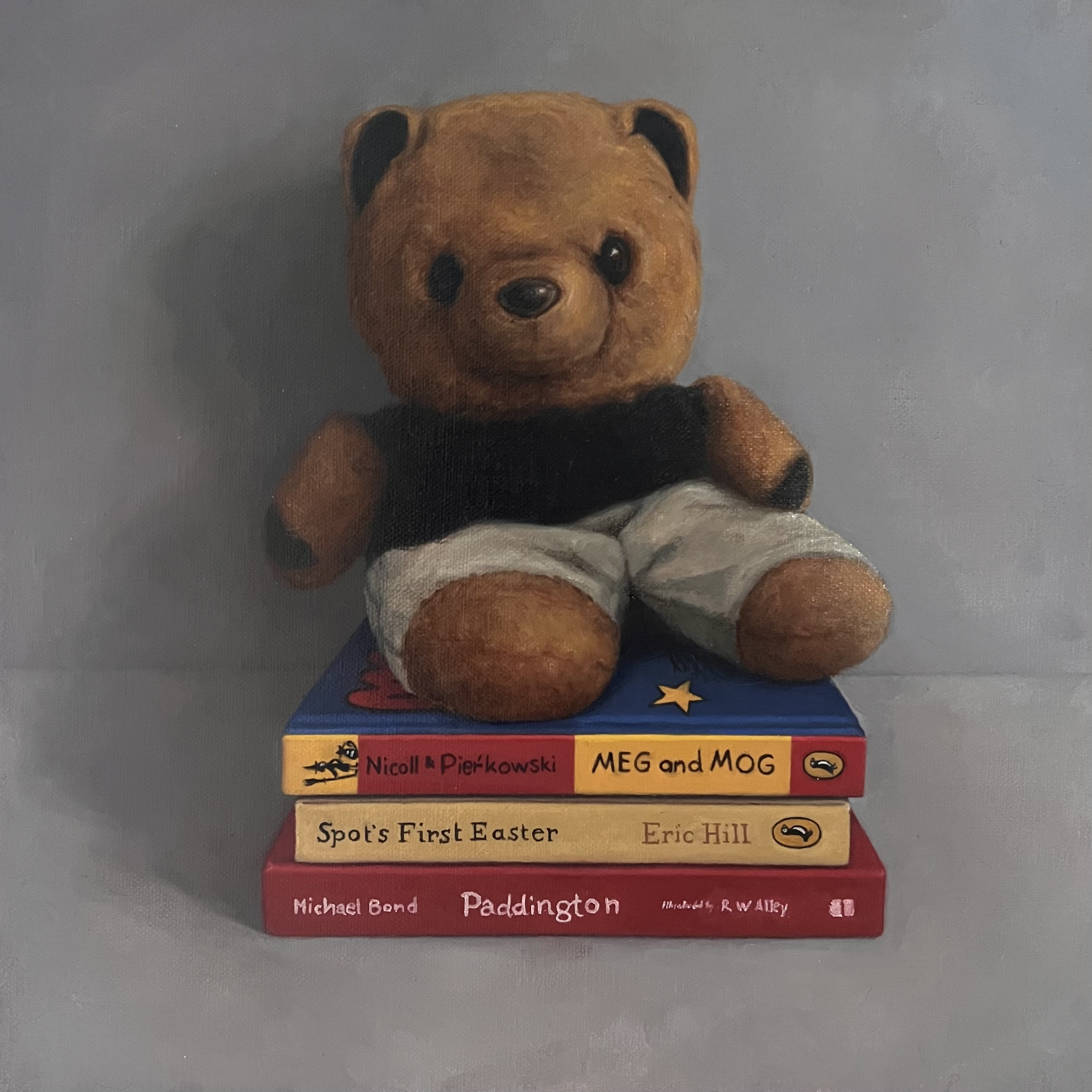 Mr. Ball & Friends, 2026, oil on linen, 30x30cm
