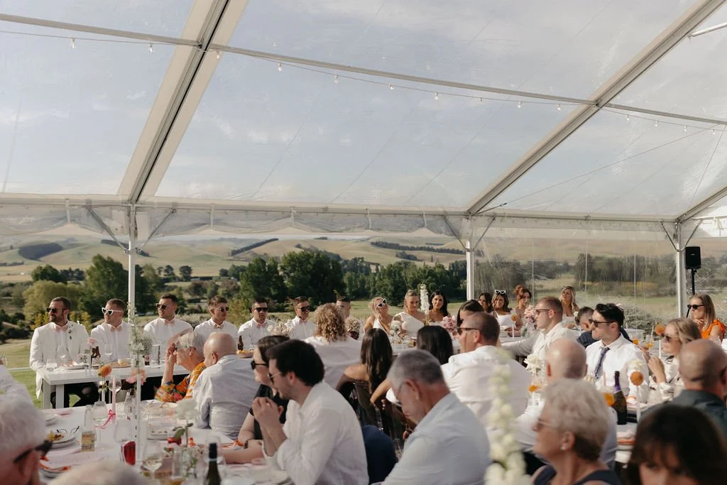 The unobstructed view from our clear marquee 👏