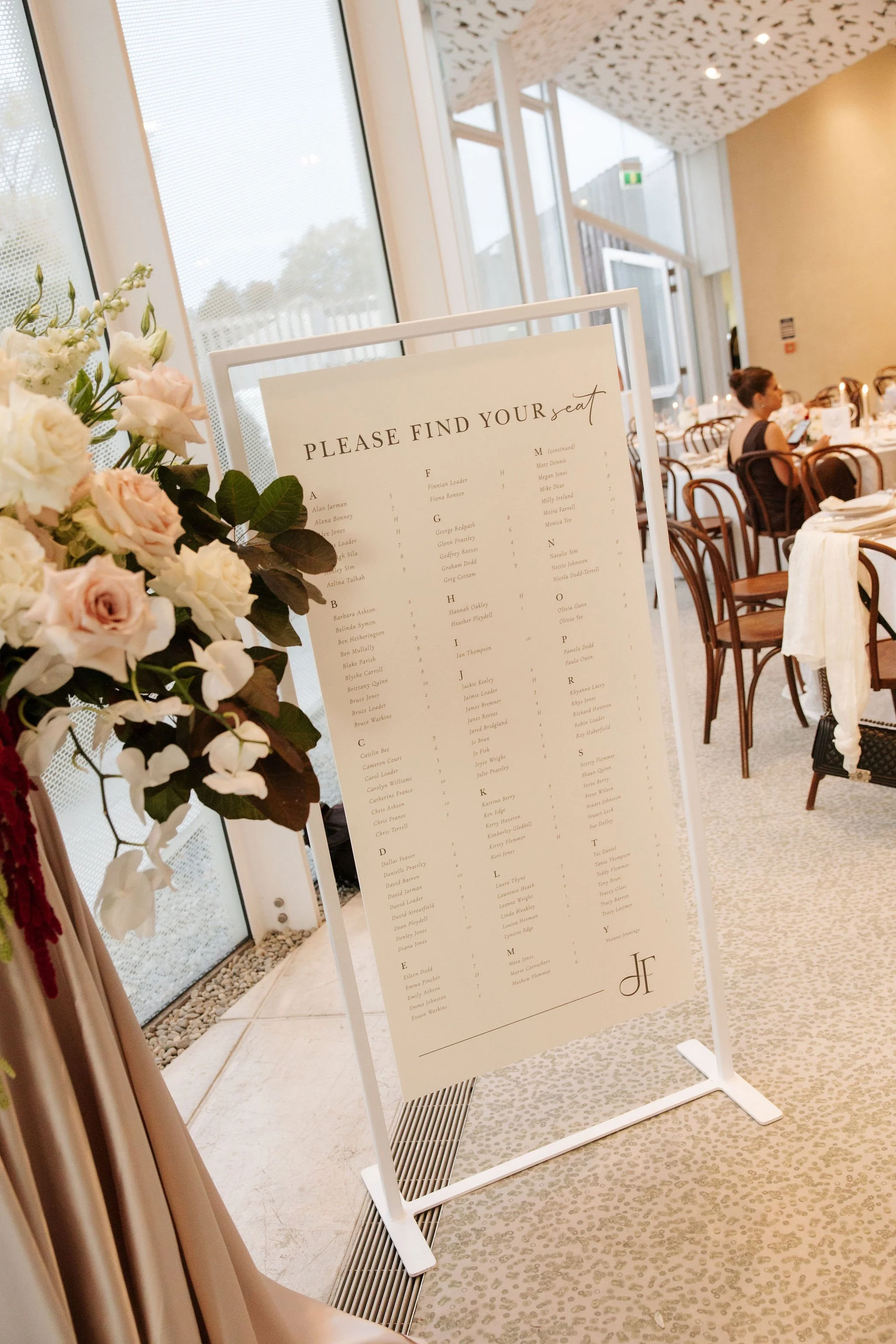 Tall Signage Stand - White