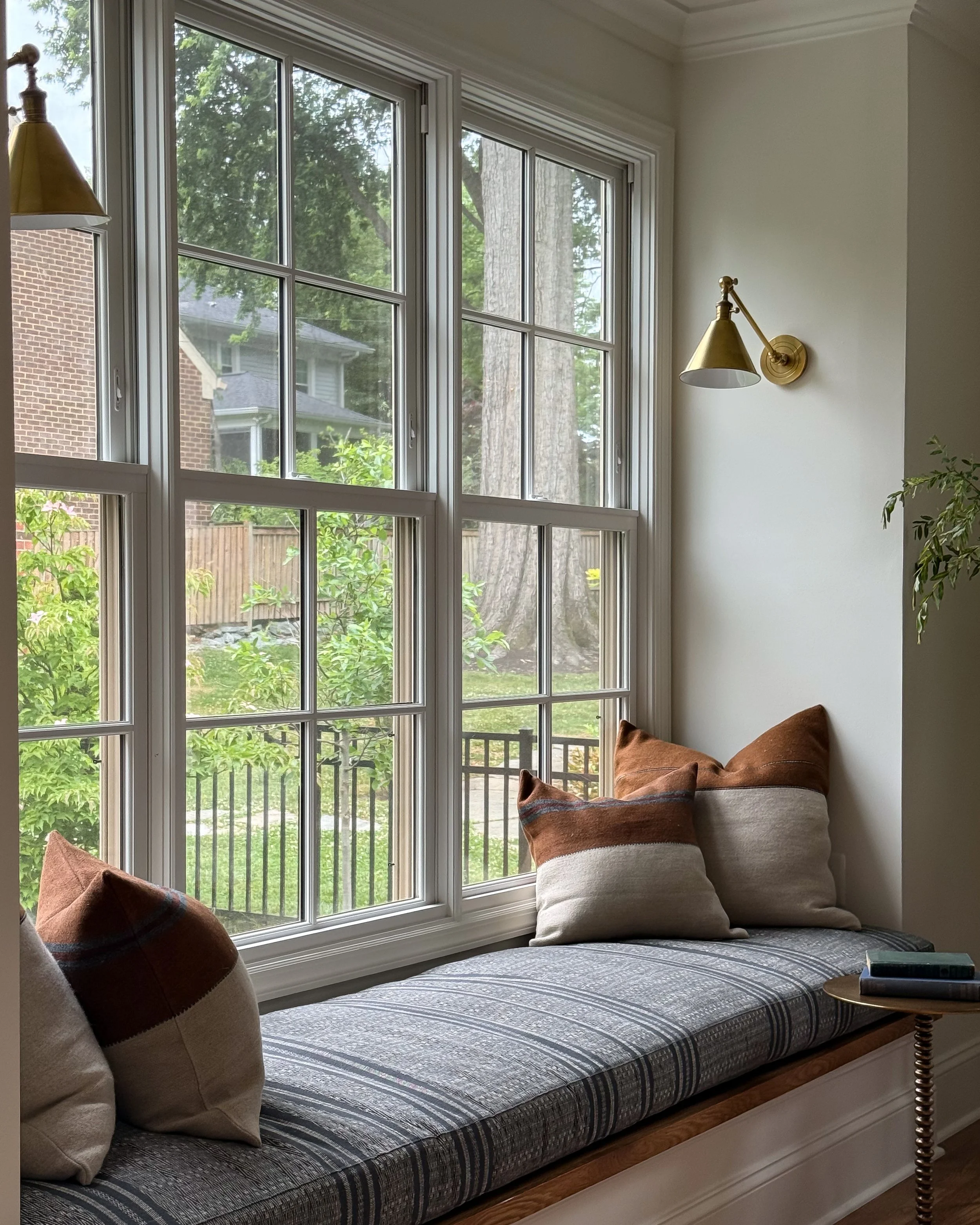Cozy Bench Seat with Custom Cushion in Arlington, VA