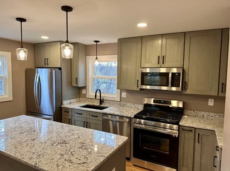 Granite countertops in kitchen remodel in Northern, VA
