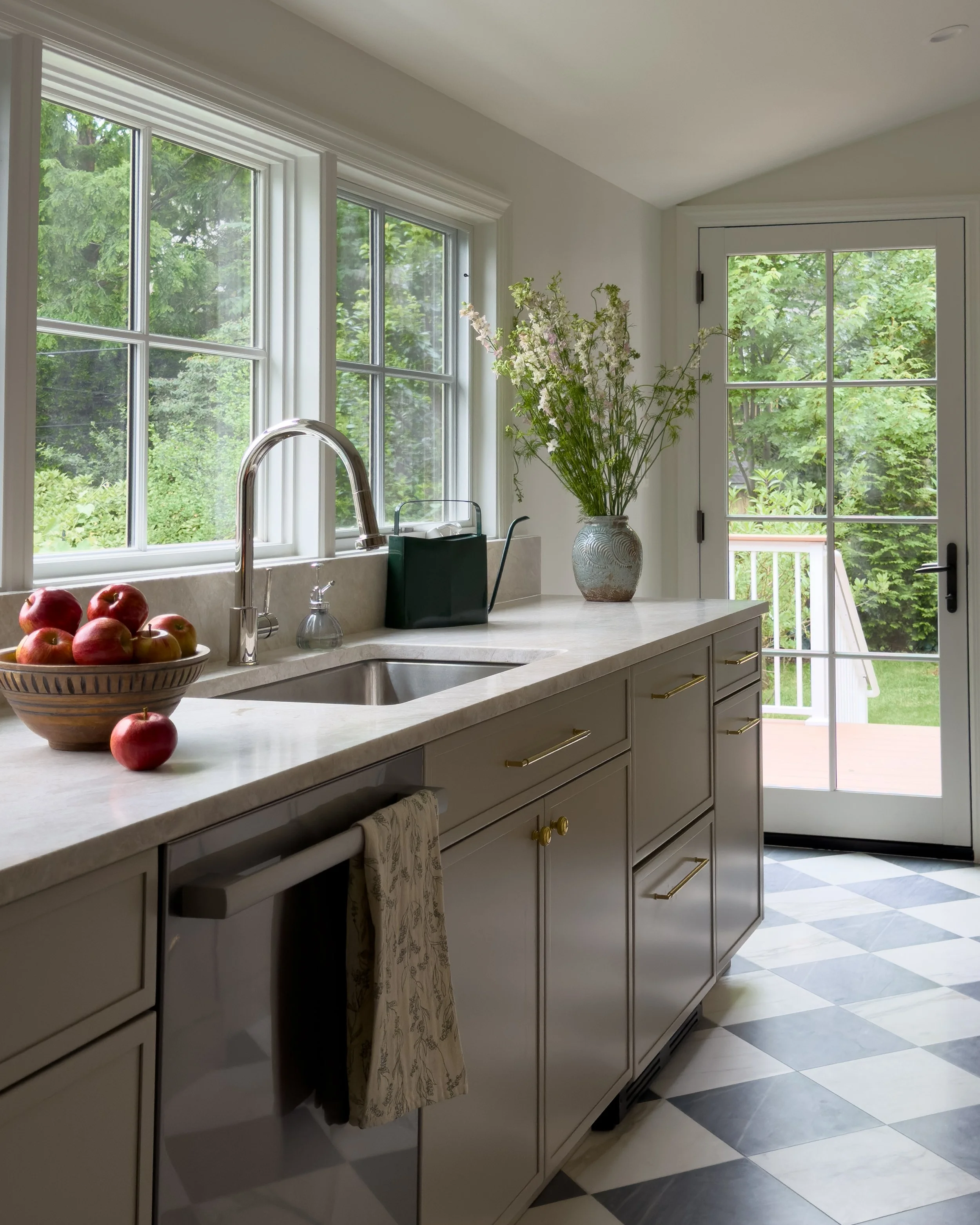 Scullery with Custom Cabinets and Marvin Windows in Arlington, VA