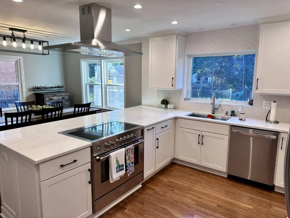Open concept kitchen remodel in Arlington, VA