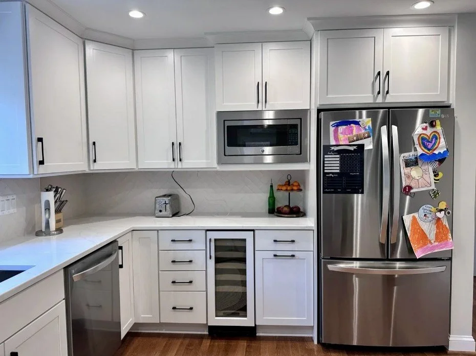 Shaker cabinets in kitchen in Arlington, VA