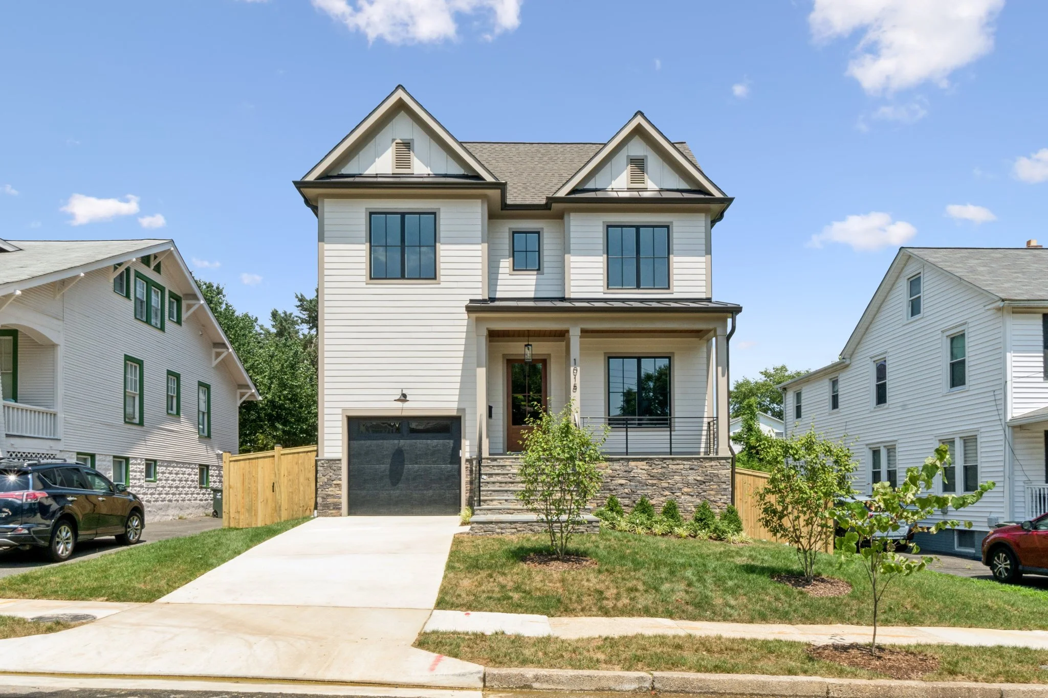 Custom home exterior, Addison Heights Arlington VA (20th St S)