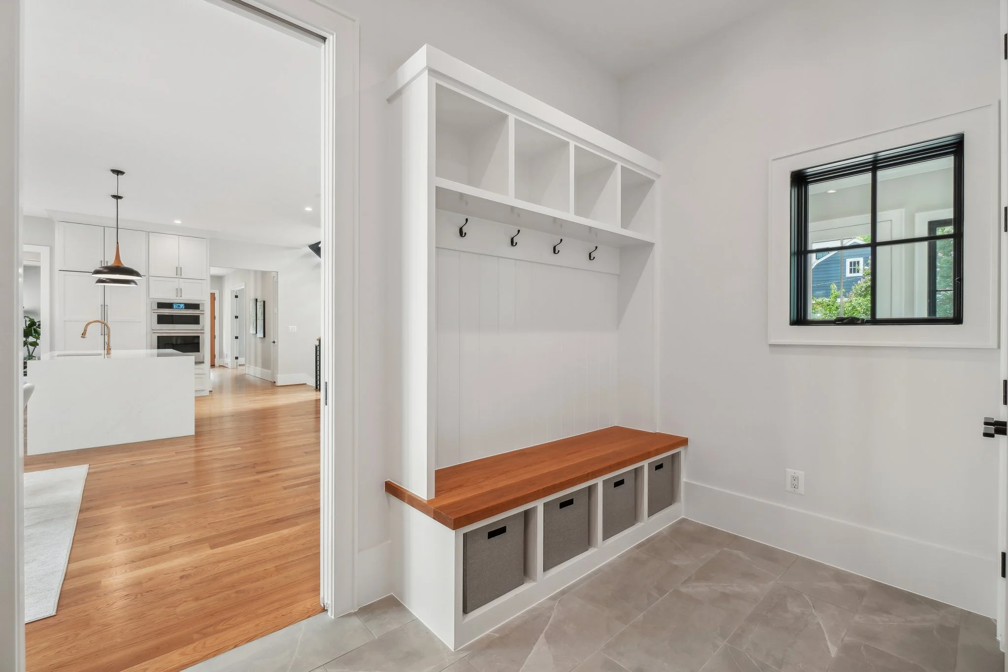 Custom Mudroom and Bench Seat in Arlington, VA