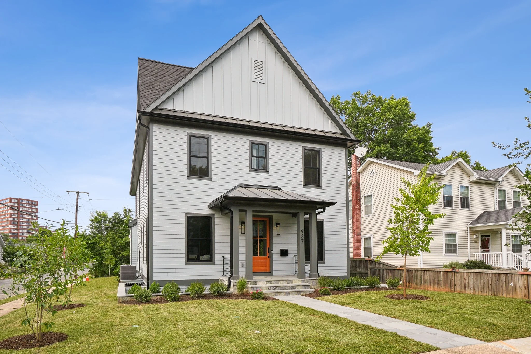 Custom home exterior, Addison Heights Arlington VA (18th St S)