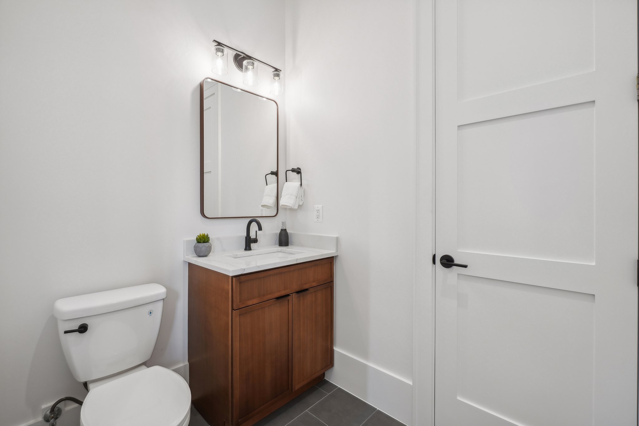 Custom Bathroom with Custom Vanity in Arlington, VA