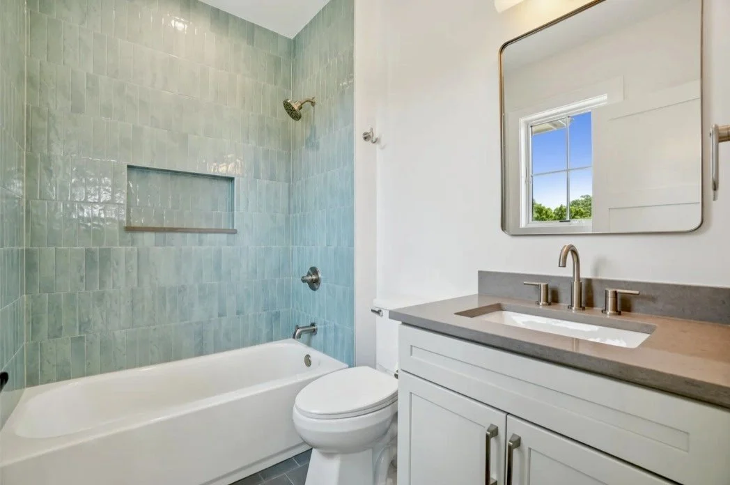 Custom Shower with Designer Tile in Arlington, VA