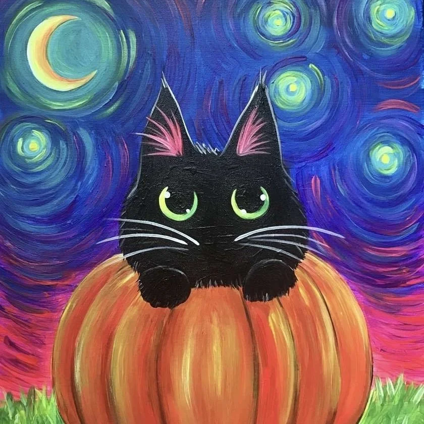 Black Cat Paint Party!