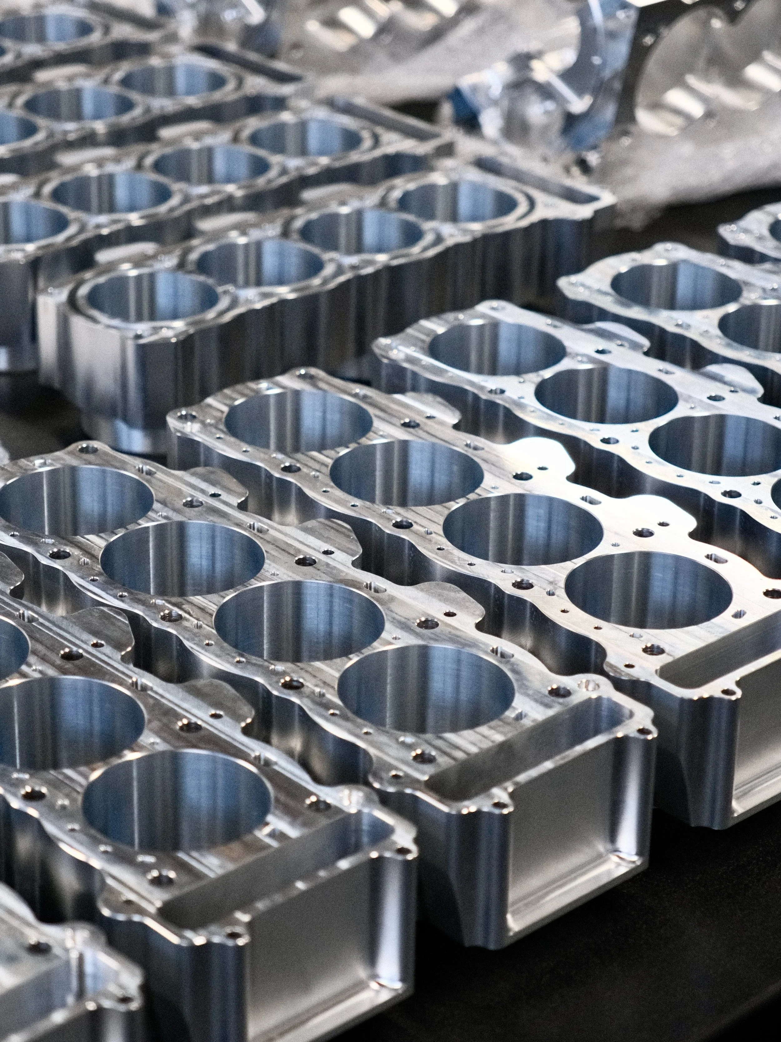 New workshop, new inspection room, new batch of parts!

The first big items to go through our new inspection room - billet machined cylinder blocks and crankcases for our range of V8 engines.

(Some bonus shots of our in-house designed and manufactur
