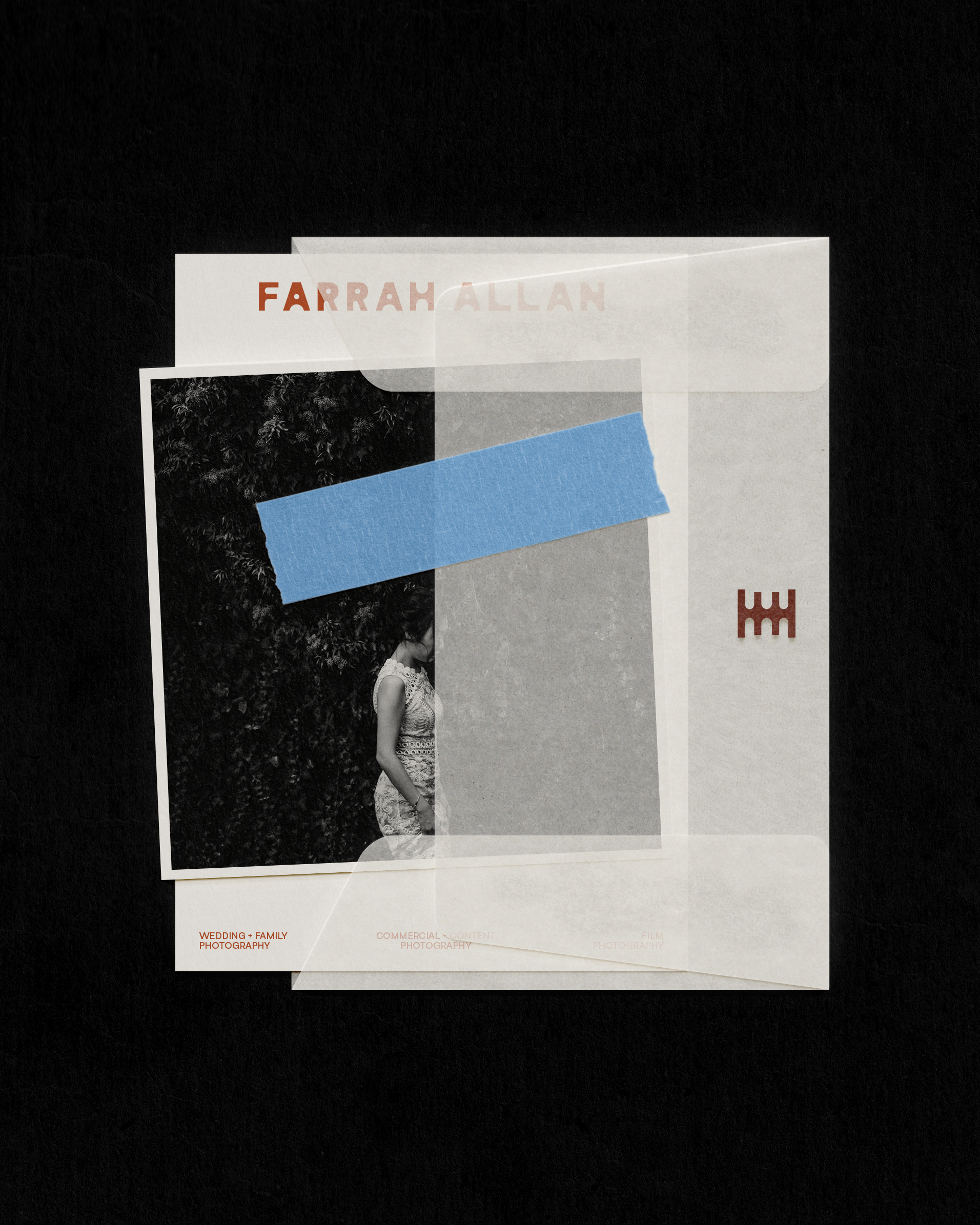 Farrah Allan Melbourne Photographer branding collateral